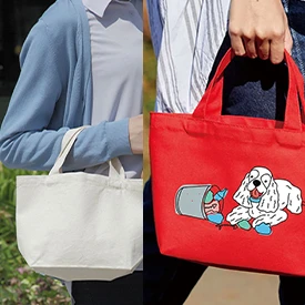 ランチ用からデイリーバッグにたっぷり入る横型トートバッグ