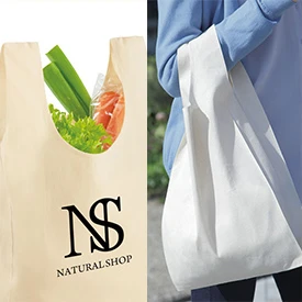 女性用ノベルティに人気のコットンマルシェバッグ