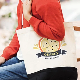 ツートンカラートートバッグ