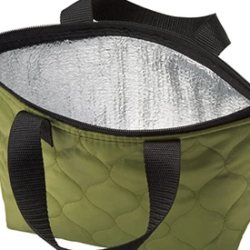 アルミ蒸着のポリ素材ランチバッグ