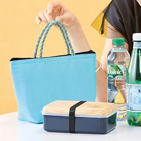 お手入れしやすいポリエステルランチバッグ