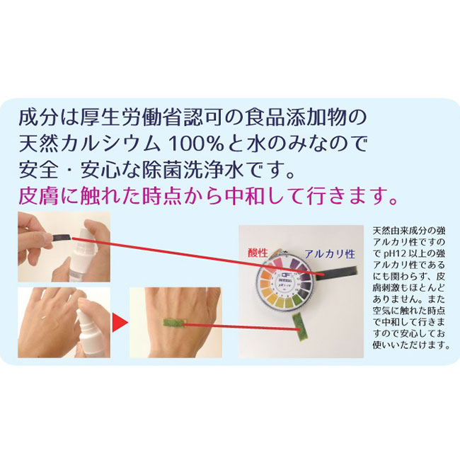 除菌洗浄水　Antibacterial water（SNS-SHE-LLSP）成分について