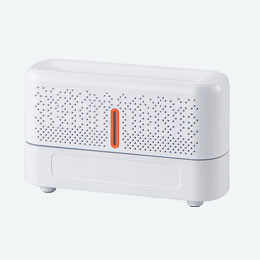 ワイヤレススピーカー付アロマ対応加湿器　エリプス