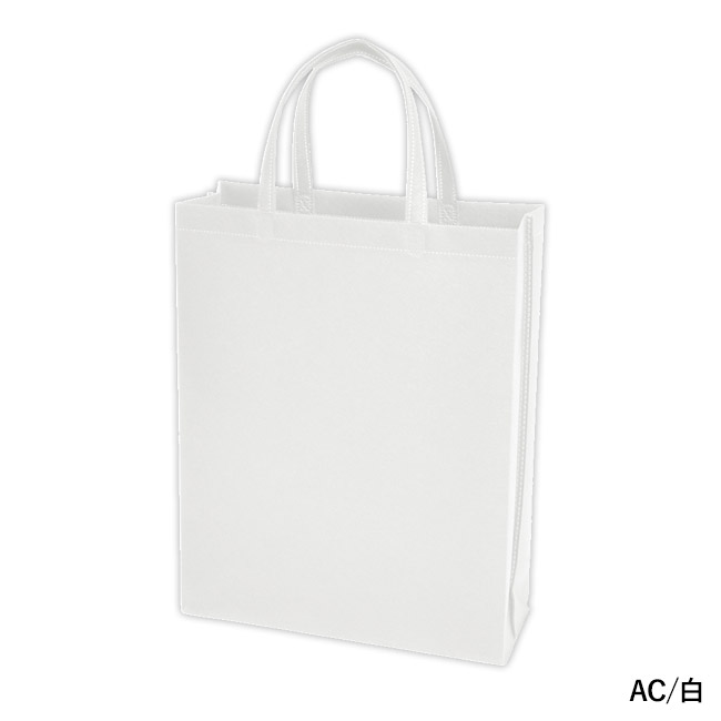 不織布バッグスクエアトート100(A4縦)（SNS-2900007）AC/白