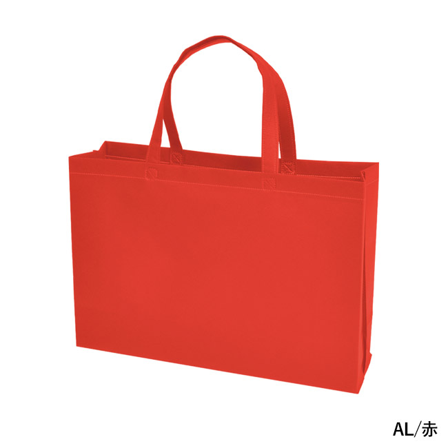 不織布バッグスクエアトート 75(中横)(SNS-2900016)AL/赤