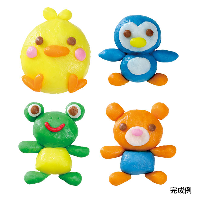 タピオカスライムねんど8色セット【在庫限り商品】（SNS-1700002）完成例
