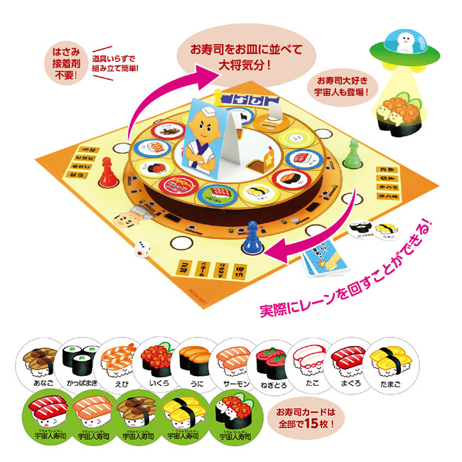 くるくる回転寿司ゲーム【在庫限り商品】（SNS-1700024）