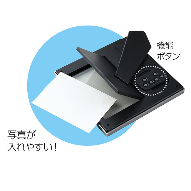 ２ＷＡＹフォトフレームクロック（SNS-1700078）写真が入れやすい本体