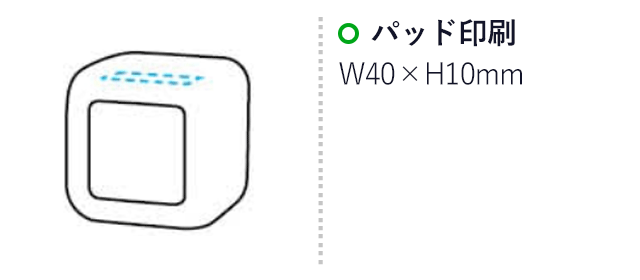 カラーチェンジクロック（SNS-1700079）名入れ画像　パッド印刷　40×10mm