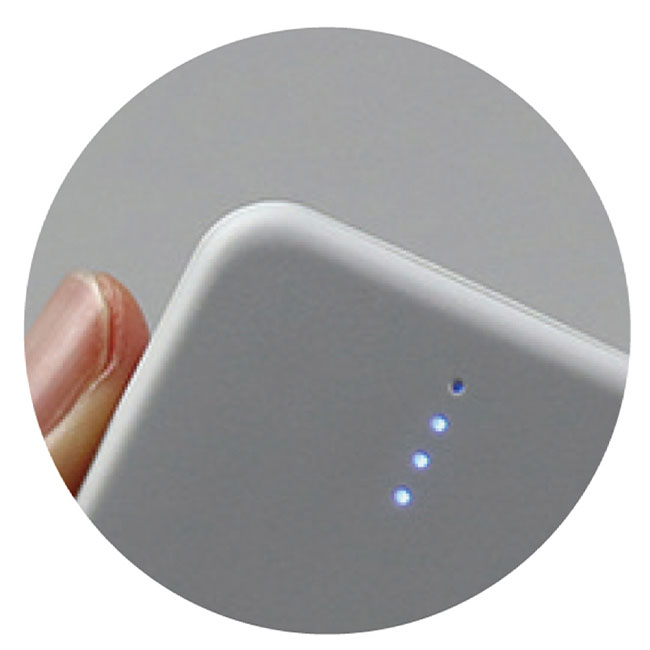 モバイルバッテリー　3000mAh（SNS-1700103）バッテリー残量部分