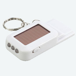 ソーラーＬＥＤ付ホイッスルキーホルダー