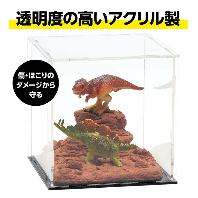 ディスプレイボックス　組立式（100×100×100mm）（SNS-1700112）透明度の高いアクリル製