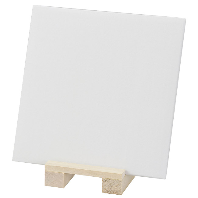 ミニキャンバス 正方形 木製スタンド付（SNS-1700164）