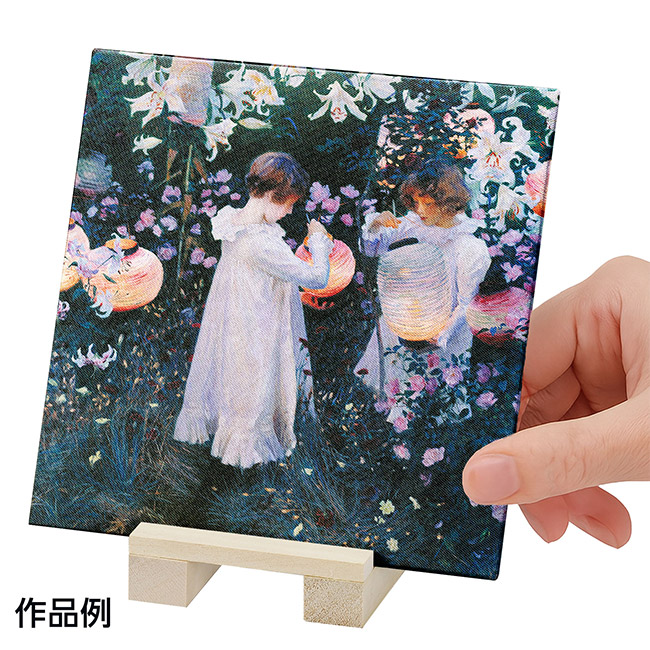 ミニキャンバス 正方形 木製スタンド付（SNS-1700164）作品例