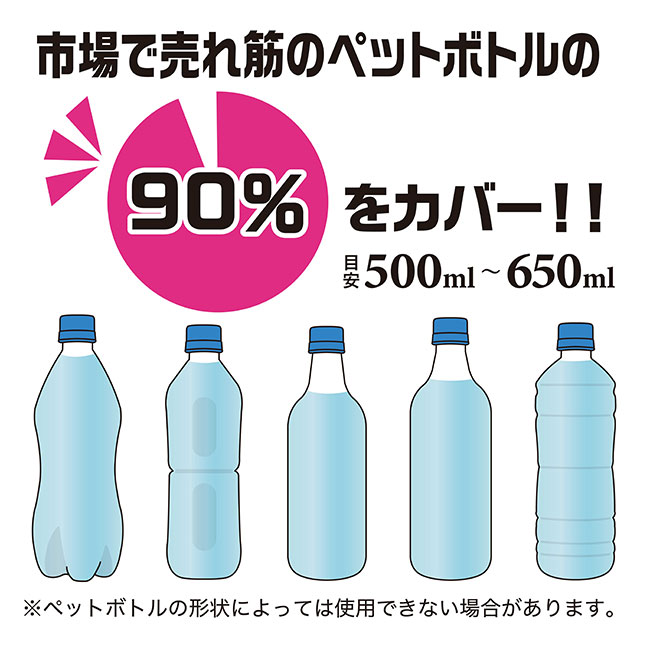 アトラス ボトルインボトル約500～650ml用（ストラップタイプ）（atABIB-B）数多くのペットボトルに対応