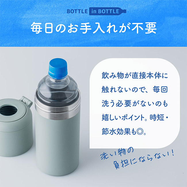 アトラス ボトルインボトル約500~650ml用G(収納ハンドルタイプ)(ABIB-G)毎日のお手入れが不要