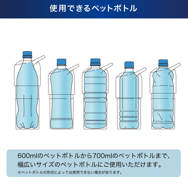 アトラス　ボトルインボトル TYPE-L　約600ml～700ml（ABIB-L）使用できるペットボトル