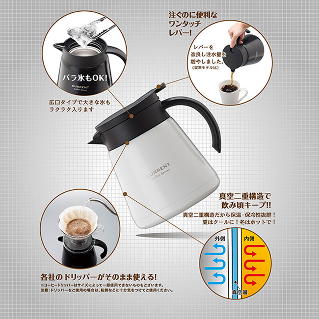 アトラス CURRENT コーヒーサーバー 800ml【在庫限り商品】（ACS-801）商品詳細