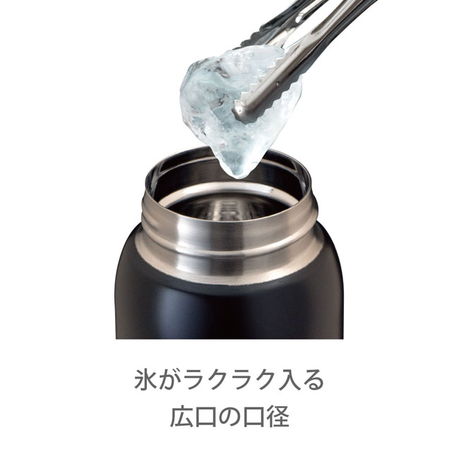 アトラス Airlist 超軽量ワンタッチボトル 500ml【ARNW】（ARNW-500）氷がラクラク入る広口の口径