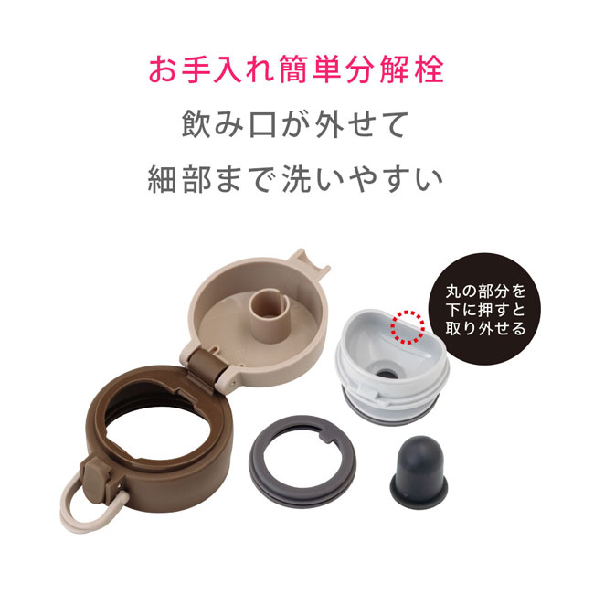 アトラス Airlist 超軽量ワンタッチボトル 365ml 【AROW】（AROW-350）お手入れ簡単分解栓