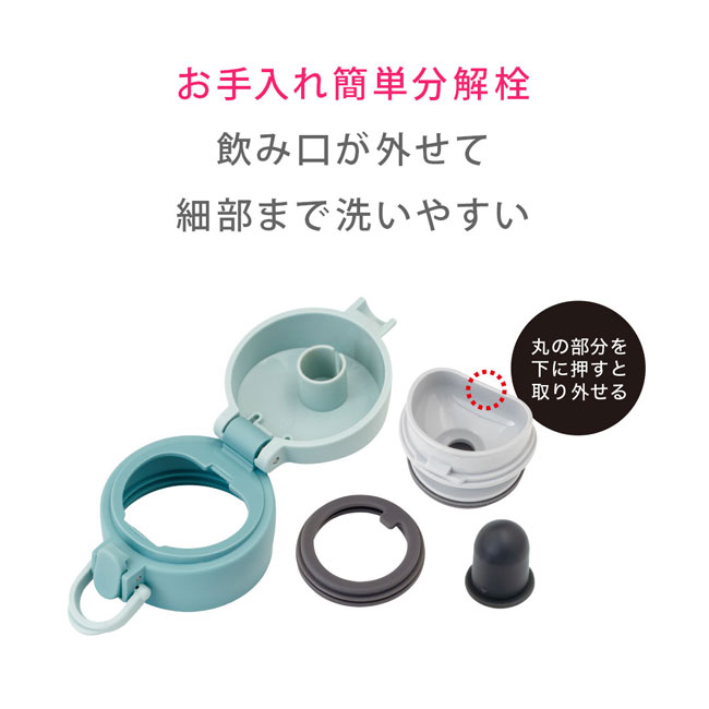 アトラス Airlist 超軽量ワンタッチボトル 620ml  【AROW】（AROW-600）お手入れ簡単分解栓