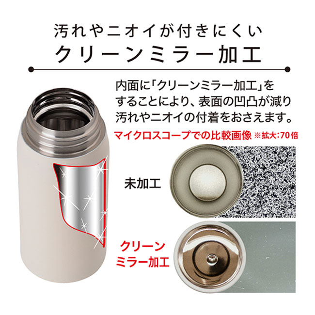 アトラス Airlist超軽量スクリューマグボトル350ml（atARS-350）汚れやニオイが付きにくい　クリーンミラー加工