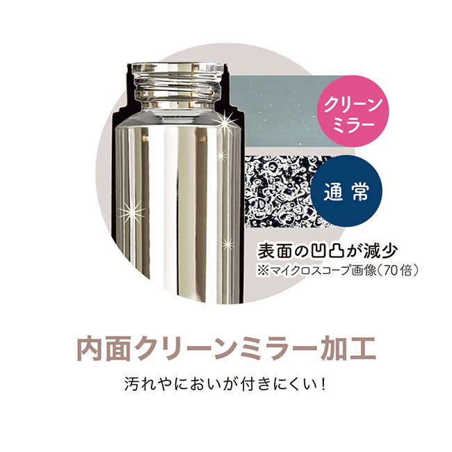 アトラス Airlist 超軽量スリムボトル 300ml（atARSS-300）汚れやニオイが付きにくい　クリーンミラー加工
