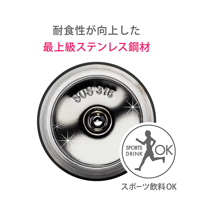 アトラス Airlist 超軽量スリムボトル 500ml（atARSS-500）耐食性が向上した最上級ステンレス鋼材