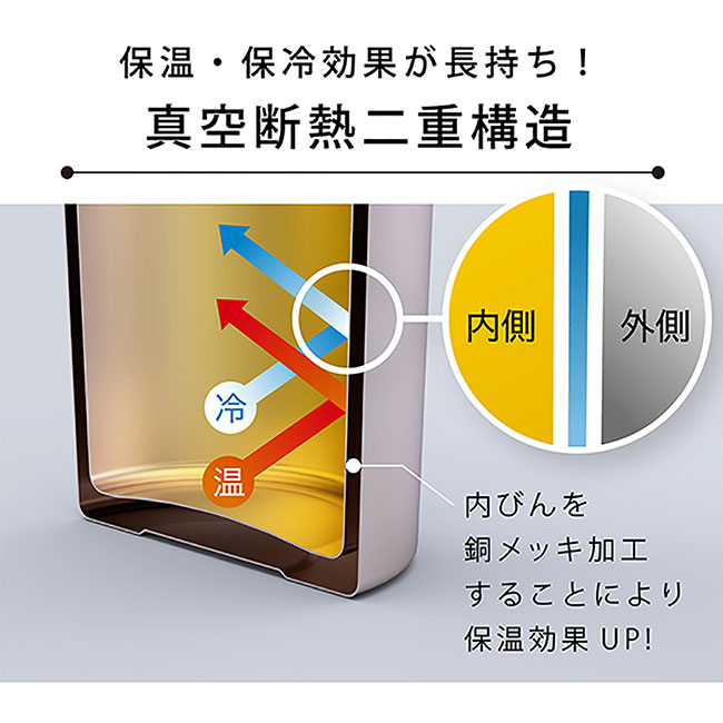 アトラス Airlist 超軽量ワンタッチボトル350ml （atARW-350）保温・保冷効果が長持ち！真空断熱二重構造