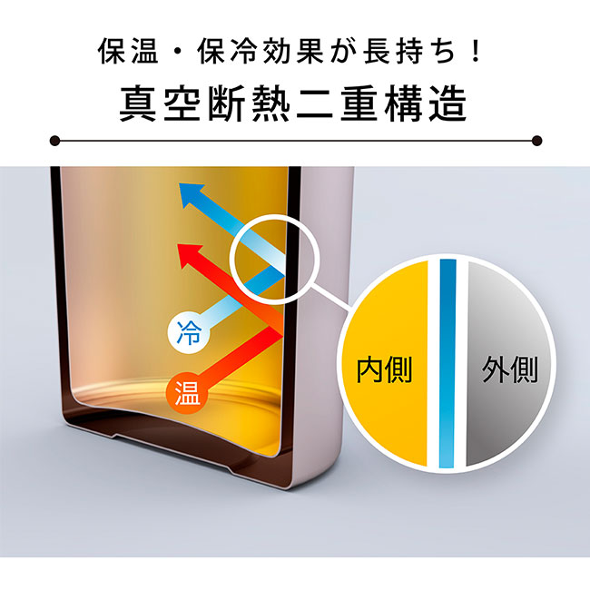 アトラス 軽量ステンレスマグボトル800ml（atASN-800）保温・保冷効果が長持ち！真空断熱二重構造