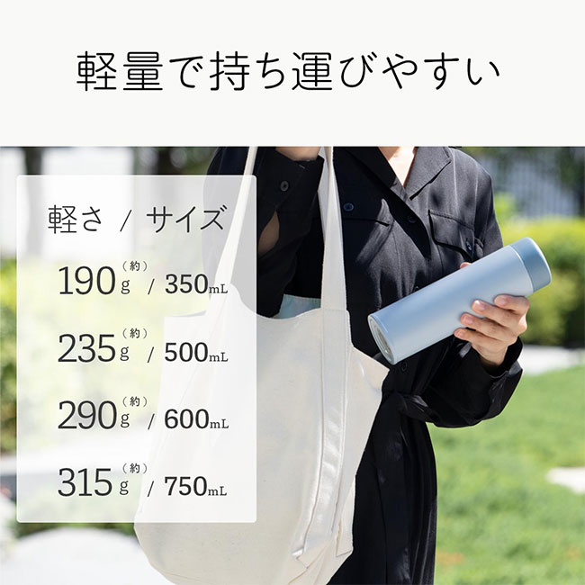 アトラス Basic Productsスクリューボトル500ml(ASR-500)軽量で持ち運びやすい