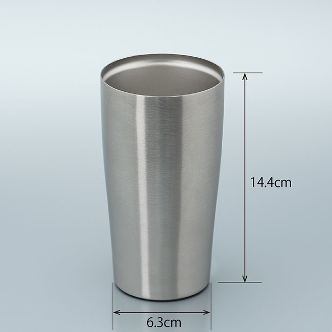 アトラス 真空ステンレスタンブラー450ml（atAST-451）サイズ