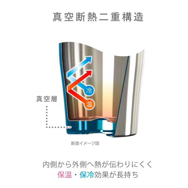 アトラス　Sinqs 真空タンブラー 800ml（ASTN-800MT）真空断熱二重構造で保温・保冷効果が長持ち