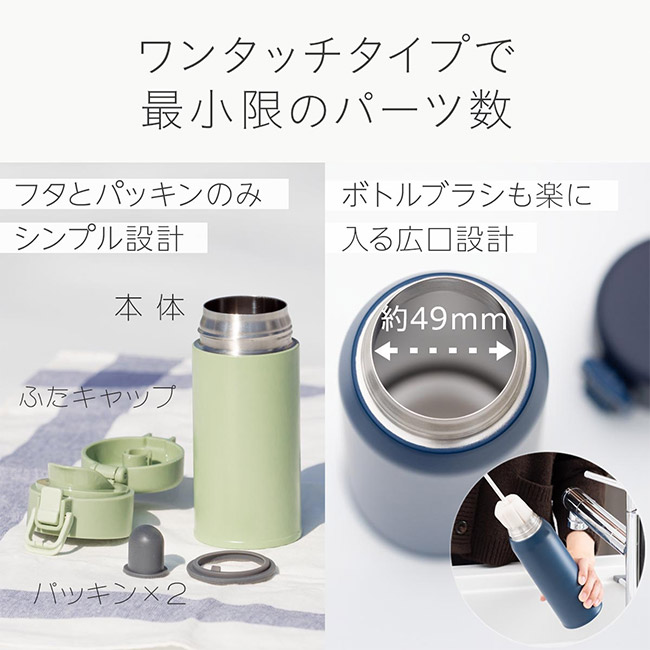 アトラス Basic Productsワンタッチボトル340ml(AWR-340)ワンタッチタイプで最小限のパーツ数