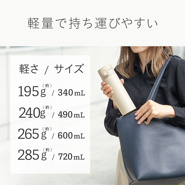 アトラス Basic Productsワンタッチボトル720ml(AWR-720)軽量で持ち運びやすい
