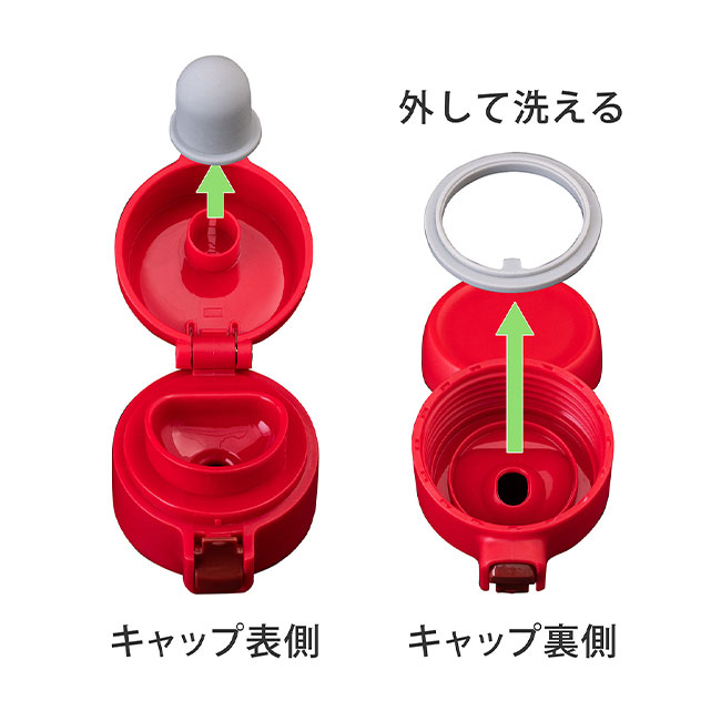 アトラス　SWITCH マグボトル（キャップセット）500ml（atAY-501）ワンタッチキャップは外して洗える