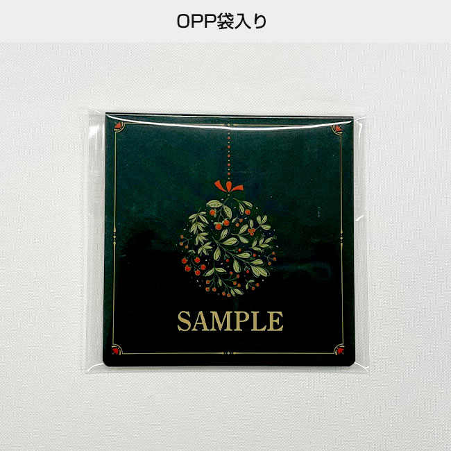 オリジナルふせん 表紙カバー付W80×H80mm 付箋2本タイプ（SNS-3000008）OPP袋入