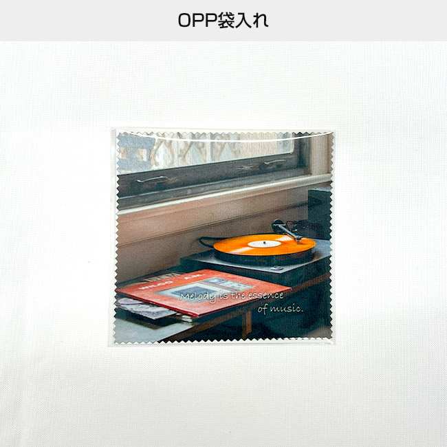 オリジナルマイクロファイバークロス 100mm角(SNS-3000021)OPP袋入れ