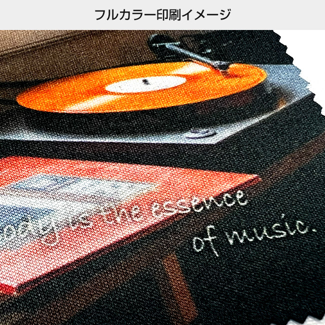 オリジナルマイクロファイバークロス 100mm角(SNS-3000021)フルカラー印刷イメージ
