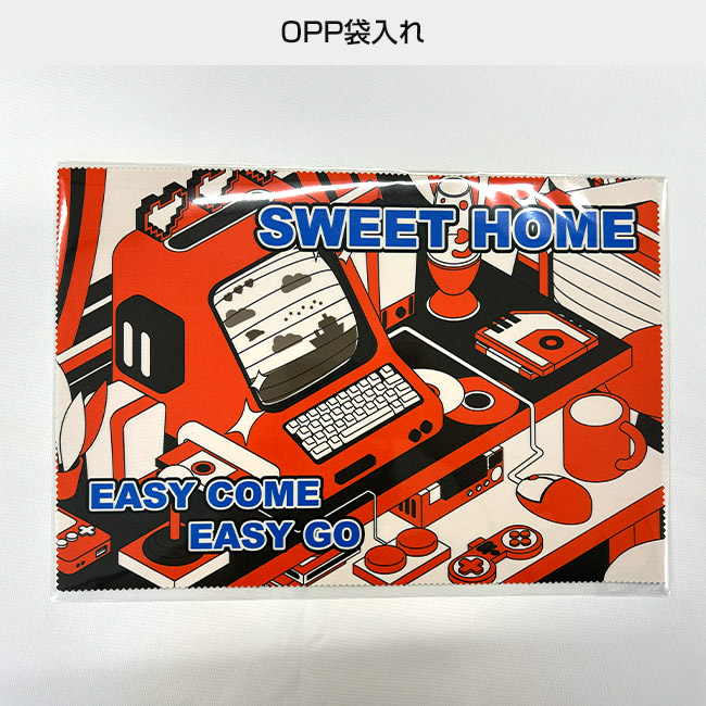 オリジナルマイクロファイバークロス W300×H200mm(SNS-3000027)OPP袋入れ