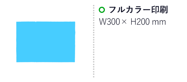 オリジナルマイクロファイバークロス W300×H200mm(SNS-3000027)名入れ画像 フルカラー印刷 W300xH200mm