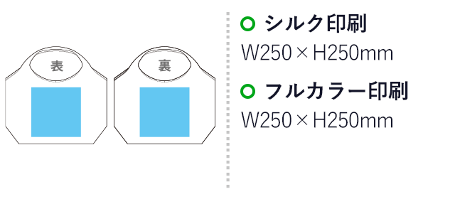 船底トートバッグ（大）(sns-eb0002)の名入れ画像　シルク印刷　W250×H250mm　フルカラー印刷　W250×H250mm