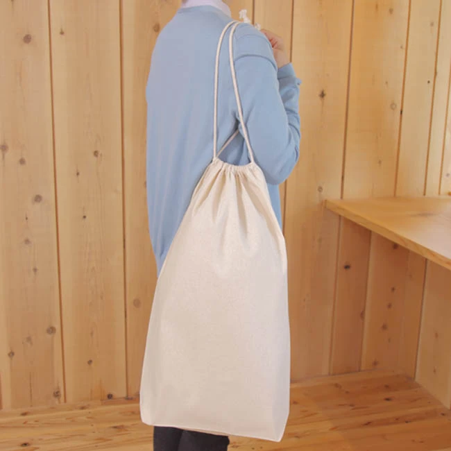 コットン巾着(Lサイズ・ロープ紐)(SNS-1500034)