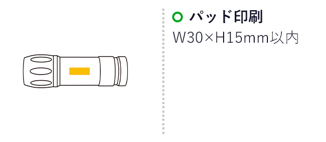 パワーフラッシュライトナイン（ep6484）名入れ画像 パッド印刷 Ｗ30×Ｈ15mm以内