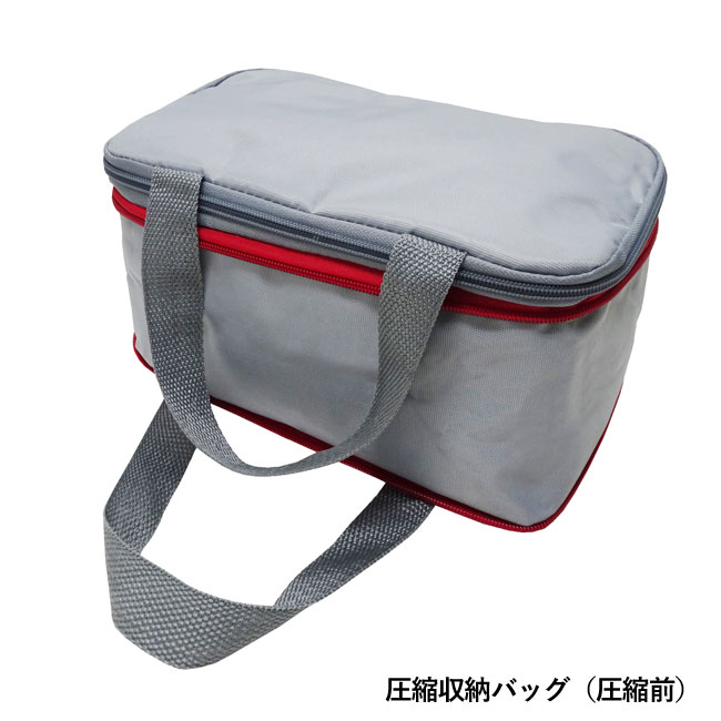 圧縮できる非常持出13点セット CQ-40（SNS-0500145）圧縮収納バッグ（圧縮前）