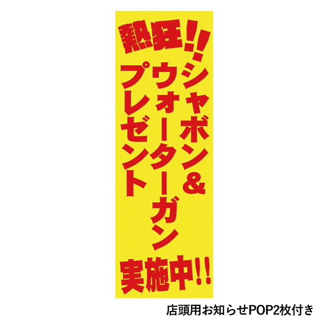 熱狂！シャボン＆ウォーターガンプレゼント50人用（SNS-0500171）店頭用お知らせPOP2枚付き