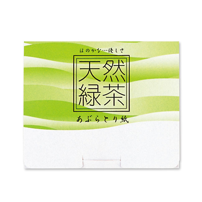 緑茶入あぶらとり紙(POP UP)(heC-003-J)