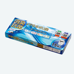 消臭抗菌ができるポリ袋15枚