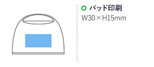 クリップホルダー&メモスタンド(黒)（hi033148）パッド印刷　Ｗ30×Ｈ15ｍｍ