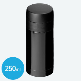 ステンレスサーモボトル(250ml)(黒)